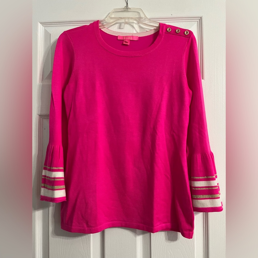 Lilly Pulitzer pink sweater size small